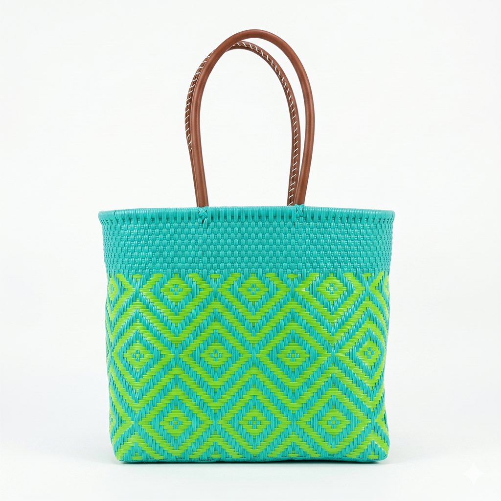 GM-Holbox-Envarrillado: Verde Pistache- Dibujo: Amarillo Neon