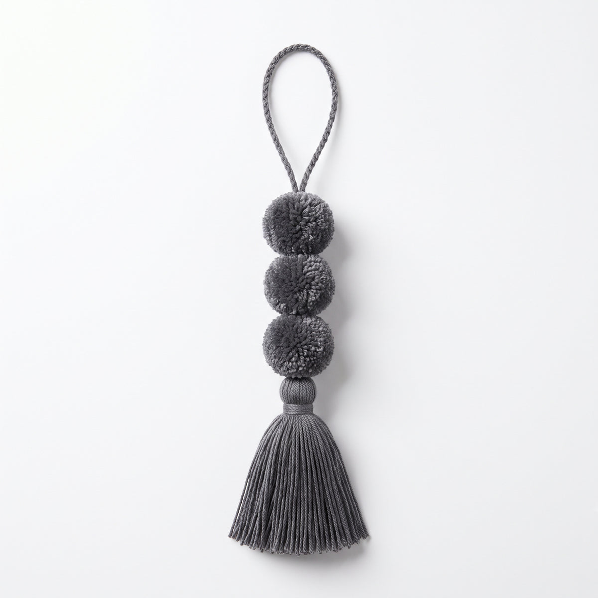 Slate Grey Pompom